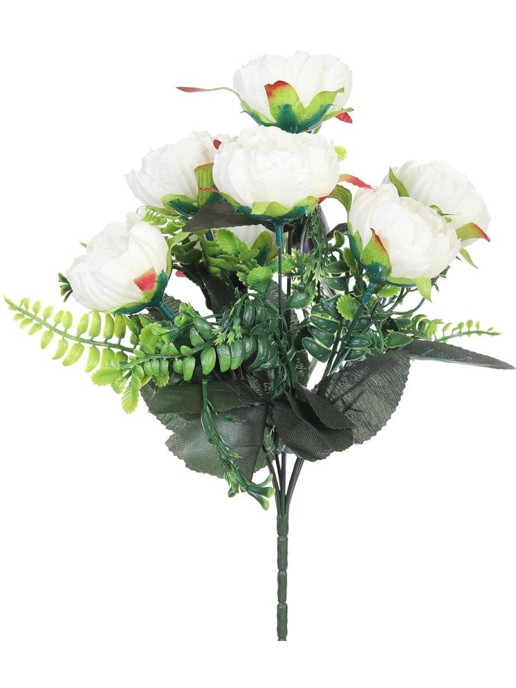     			RealPBR - White Rose Artificial Flower ( Pack of 1 )