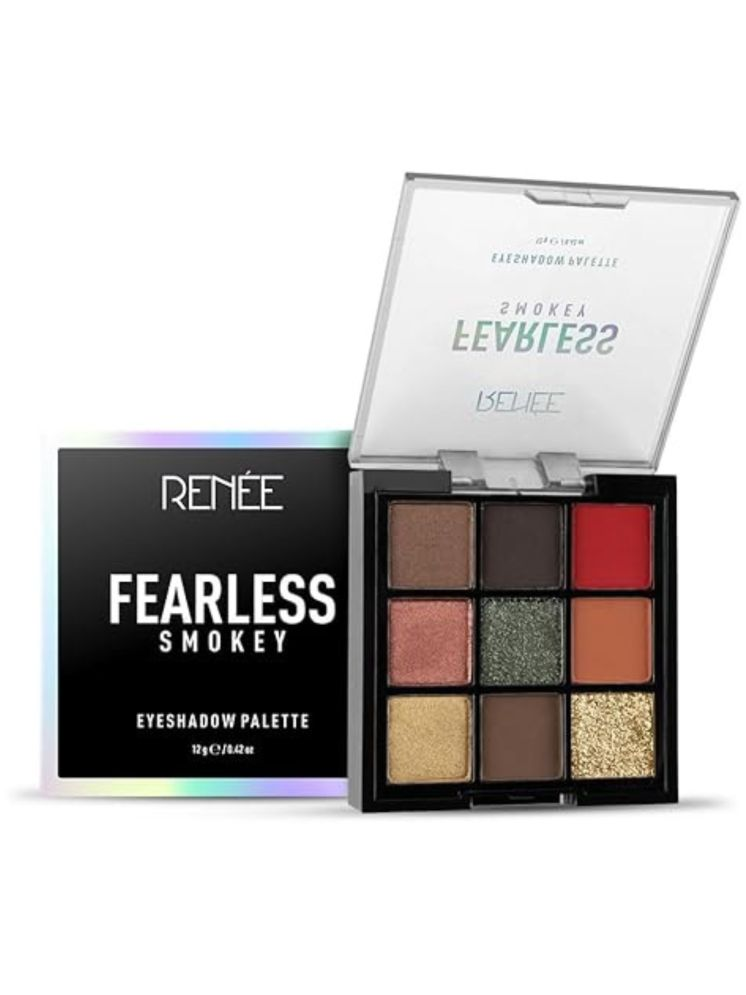     			RENEE Fearless Eyeshadow Palette Smokey 12gm