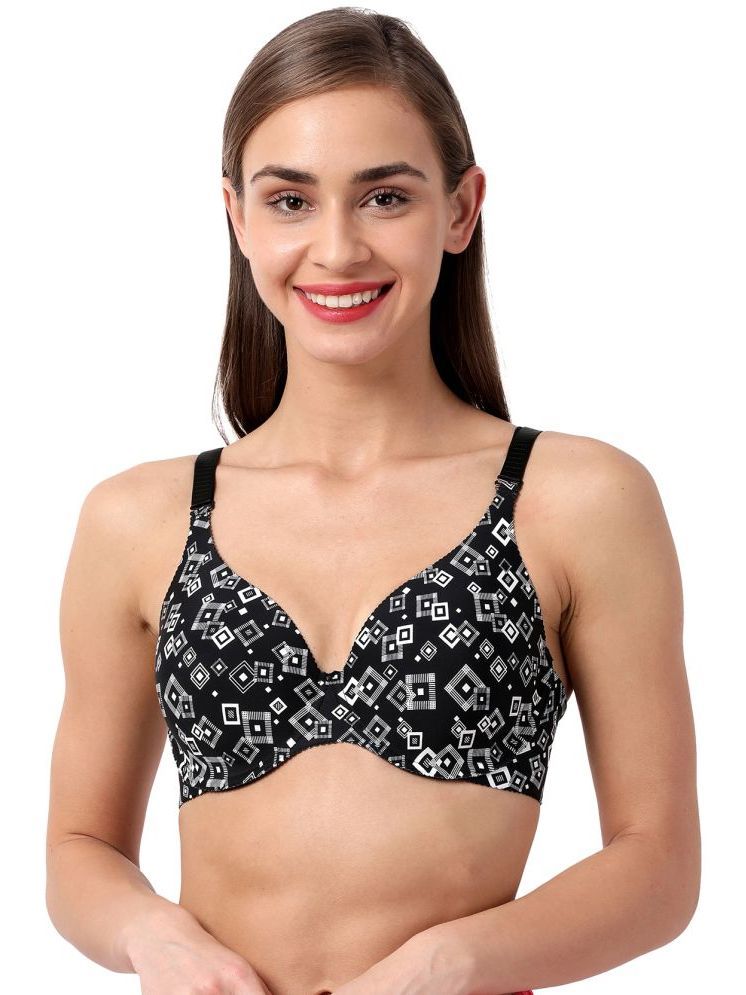     			Shyaway Black Nylon Lightly Padded Women's T-Shirt Bra ( Pack of 1 )