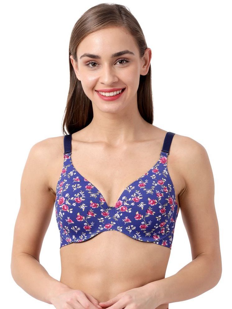     			Shyaway Blue Viscose Lightly Padded Women's T-Shirt Bra ( Pack of 1 )