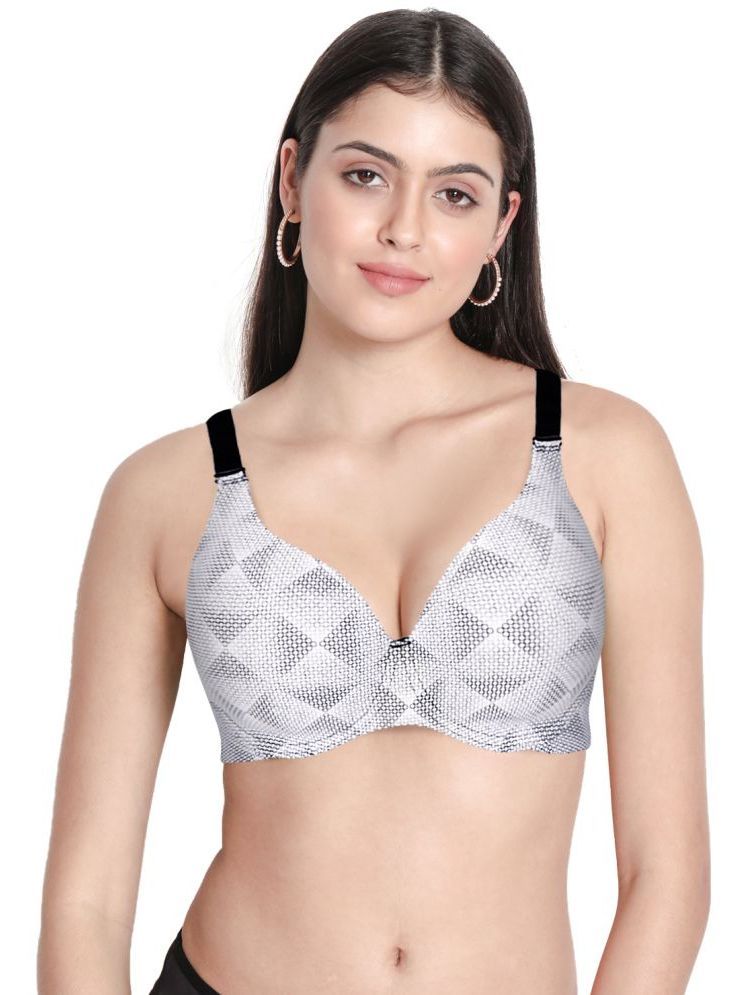     			Shyaway White Nylon Lightly Padded Women's Everyday Bra ( Pack of 1 )