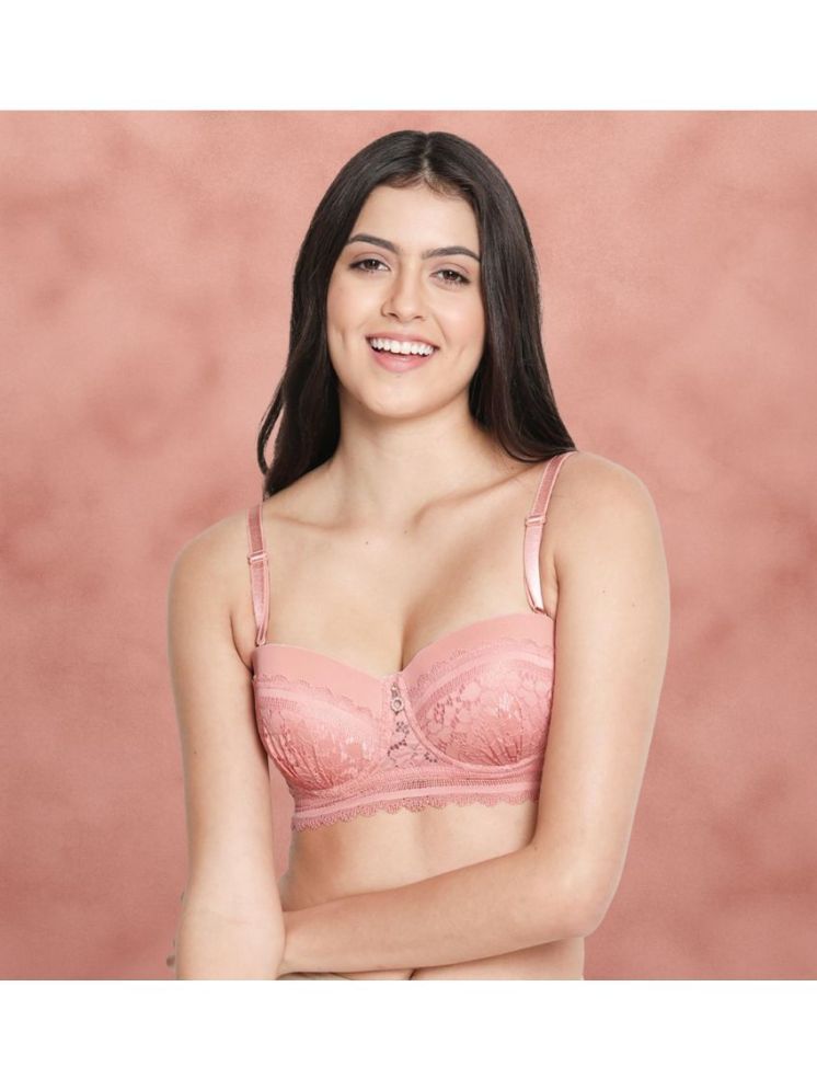     			Susie Pink Nylon Lightly Padded Women's Balconette Bra ( Pack of 1 )