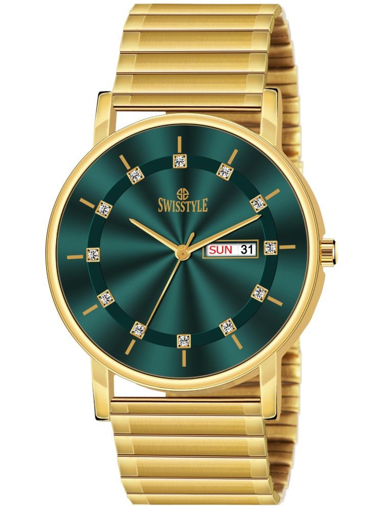     			Swisstyle Gold Metal Analog Men's Watch