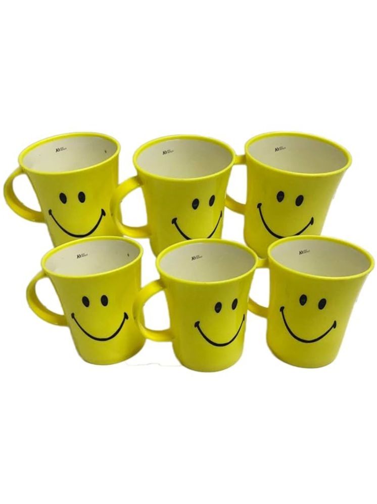     			UNMEE miley Coffee Mugs Small Checks Ceramic Coffee Mug 225 mL ( Pack of 6 )