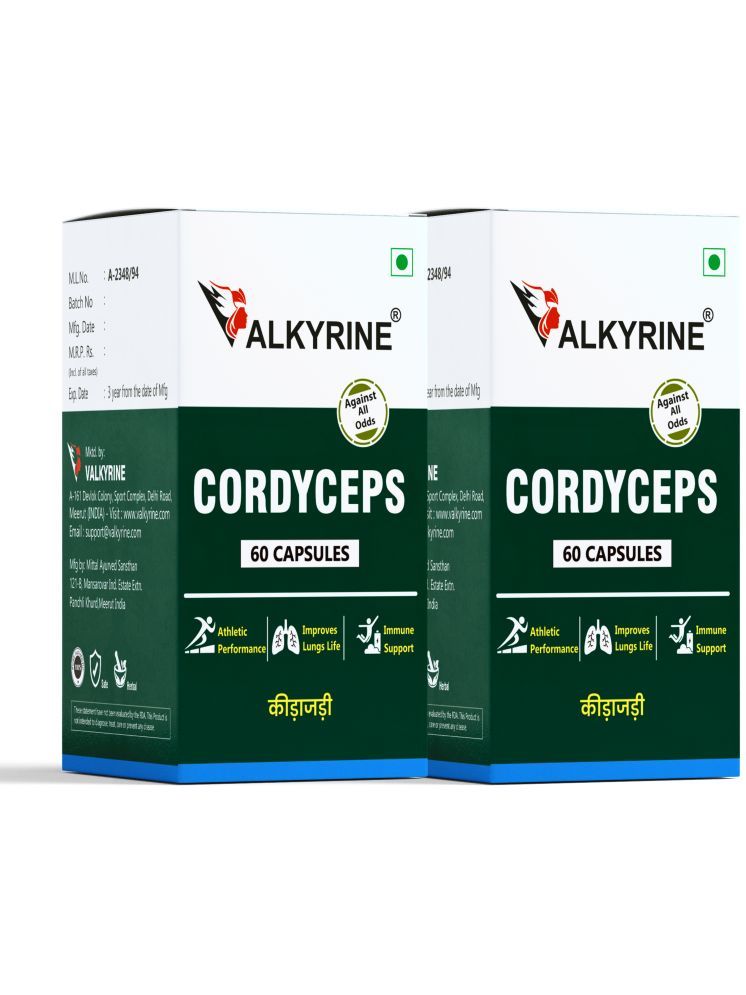     			VALKYRINE Cordyceps Capsule 120 no.s Pack Of 2