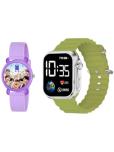 Cosmic Purple Dial Analog-Digital Boys Watch ( Pack Of 2 )