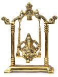 Neo Classic Aluminium Lord Ganesha Idol ( 18 cm )