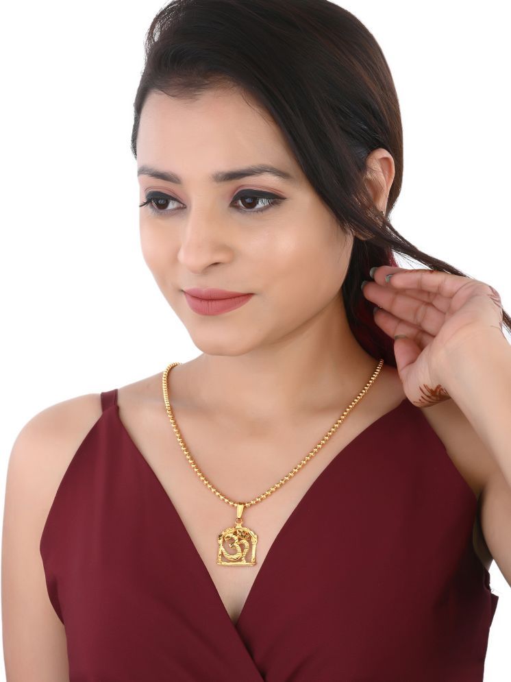     			AanyaCentric Golden Pendant ( Pack of 1 )