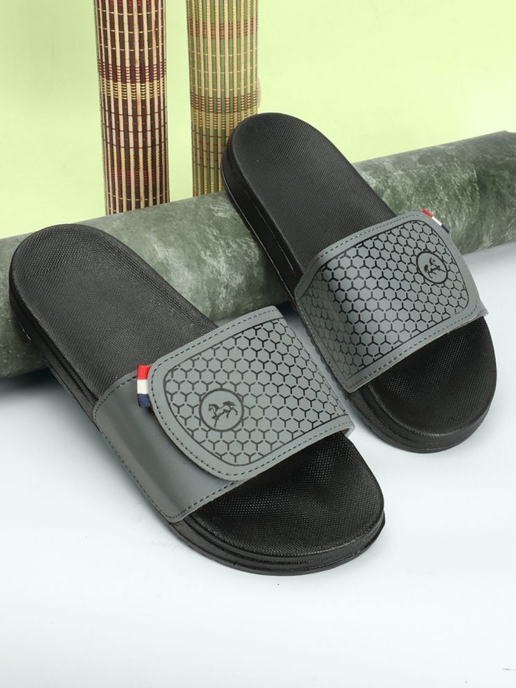     			CLOSHO Grey Men's Slide Flip Flop