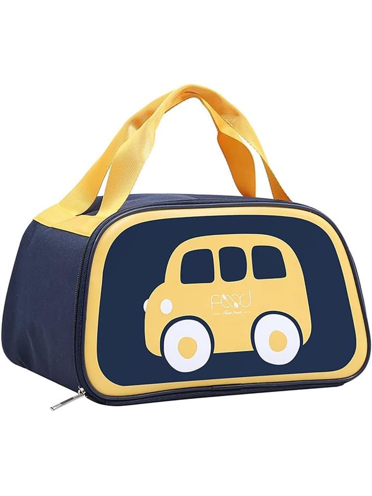     			House Of Quirk Yellow Lunch Bag ( 1 Pc )