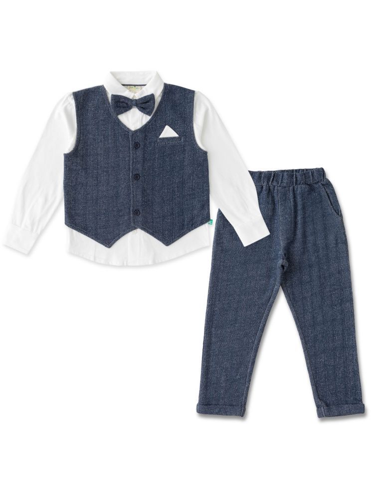     			Juscubs Pack of 1 Baby Boys Cotton Shirt & Trouser ( Navy Blue )