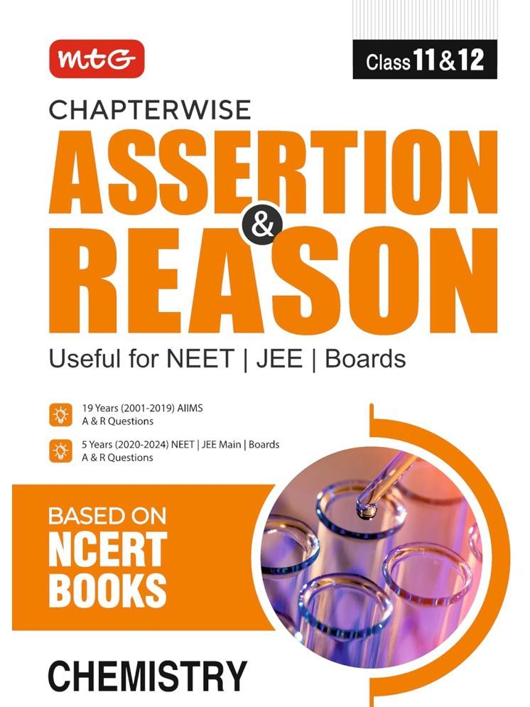     			MTG Chapterwise Assertion & Reason Chemistry For NEET, JEE & Boards Exam (Class-11 & 12) - Available Previous 19 Years AIIMS & 5 Years NEET, JEE Main and Boards Exam A&R Questions (Based on NCERT Books)