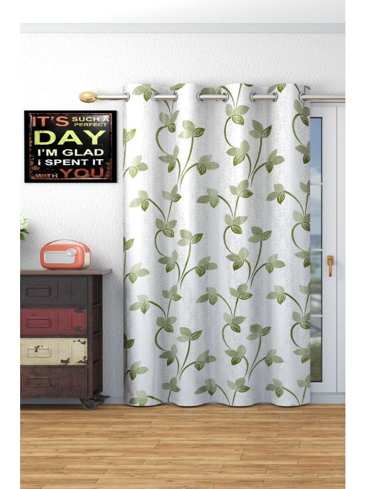     			SWIZIER Nature Room Darkening Eyelet Curtain 7 ft ( Pack of 1 ) - Green