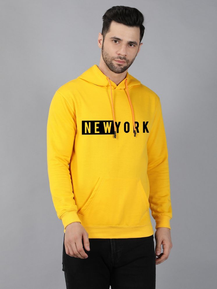     			fashion and youth Cotton Blend Hooded Men's Sweatshirt - Yellow ( Pack of 1 )