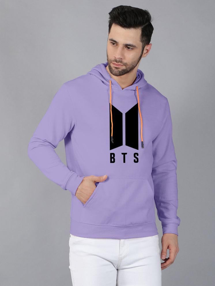     			fashion and youth Cotton Blend Hooded Men's Sweatshirt - Purple ( Pack of 1 )