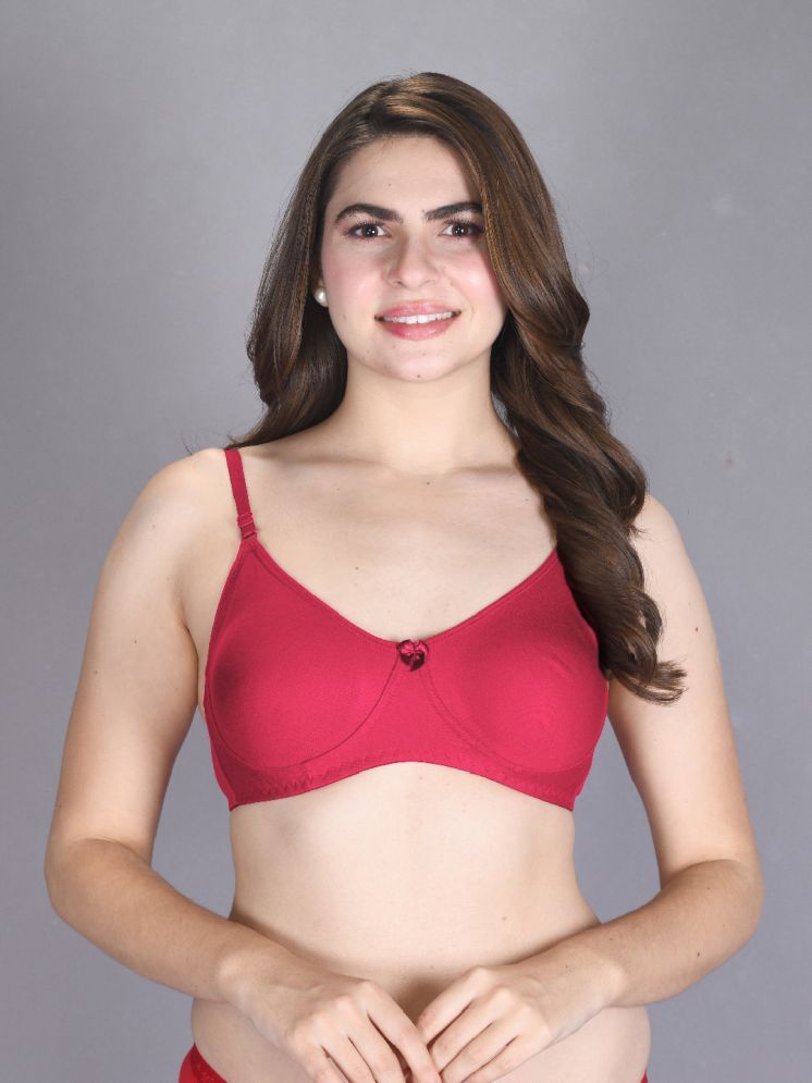     			lux venus Magenta Cotton Non Padded Women's T-Shirt Bra ( Pack of 1 )