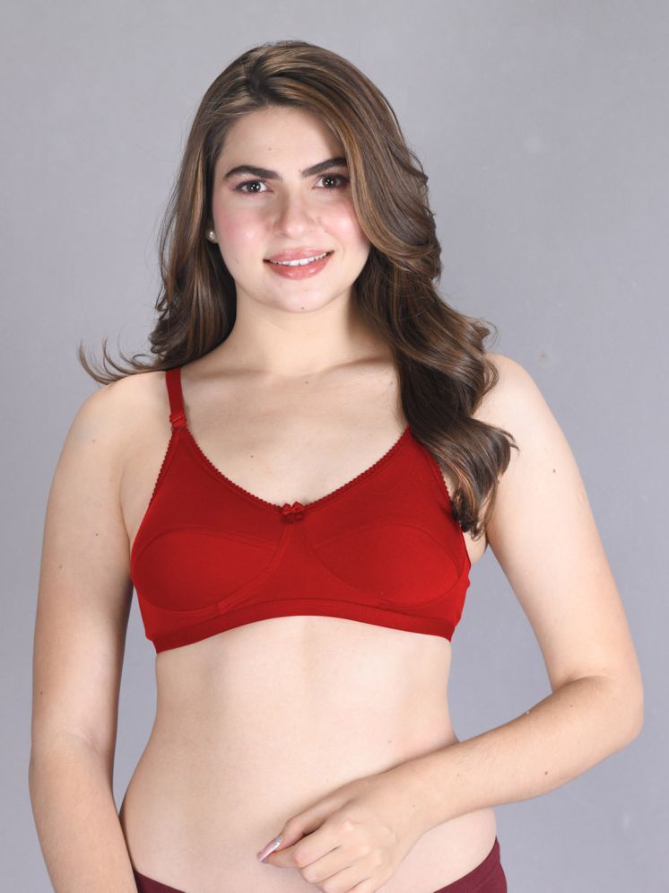     			lux venus Red Cotton Non Padded Women's Everyday Bra ( Pack of 1 )