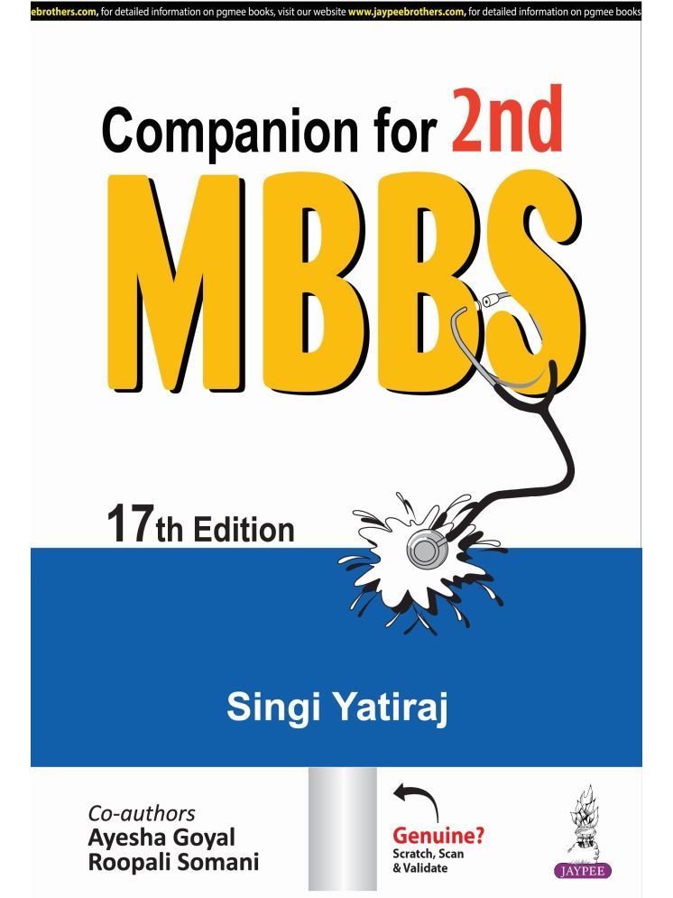     			Companion for 2nd MBBS 17th Edition