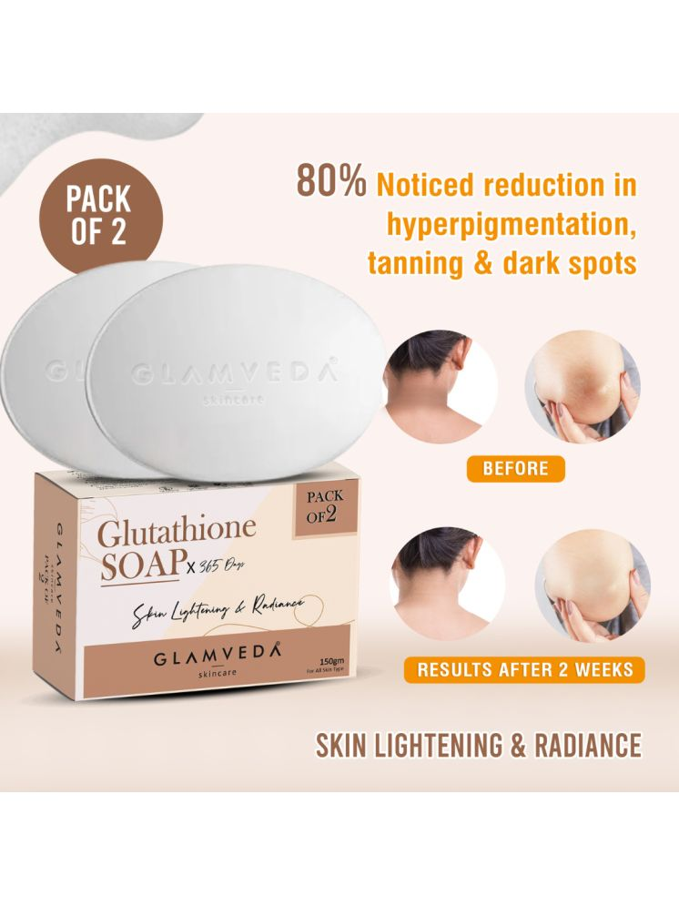     			Glamveda Skin Whitening Soap for All Skin Type ( Pack of 2 )