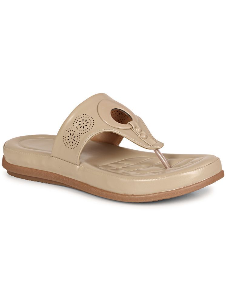     			Ishransh Beige Women's Flats