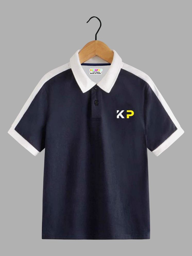     			Kuchipoo Pack of 1 Boys Cotton Blend Polo T-Shirt ( Navy )