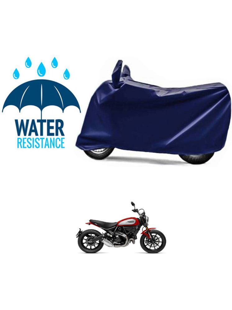     			RONISH Bike Body Cover for Ducati Scrambler Icon ( Pack of 1 ) , Blue