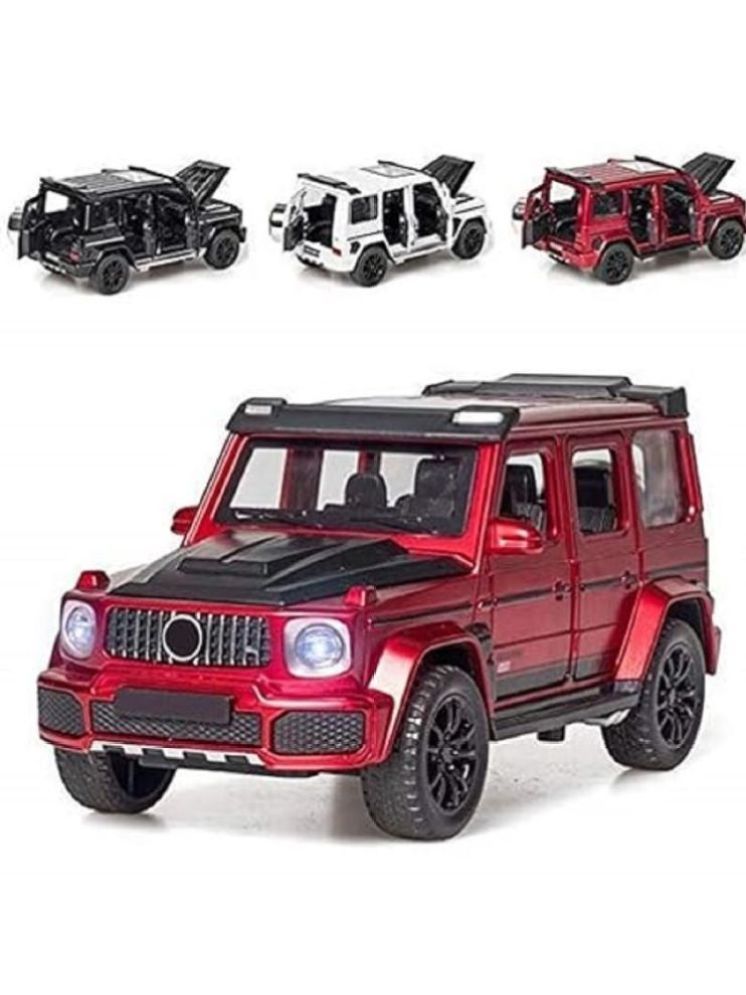     			SOFLITA   toysAlloy Metal 1:36 Brabus 700 Gwagon AMG Toy Car Scale Model, Pull Back Vehicles Alloy Simulation Supercar with Lights and Sound Car Toys Gifts for Kids(Multicolor)