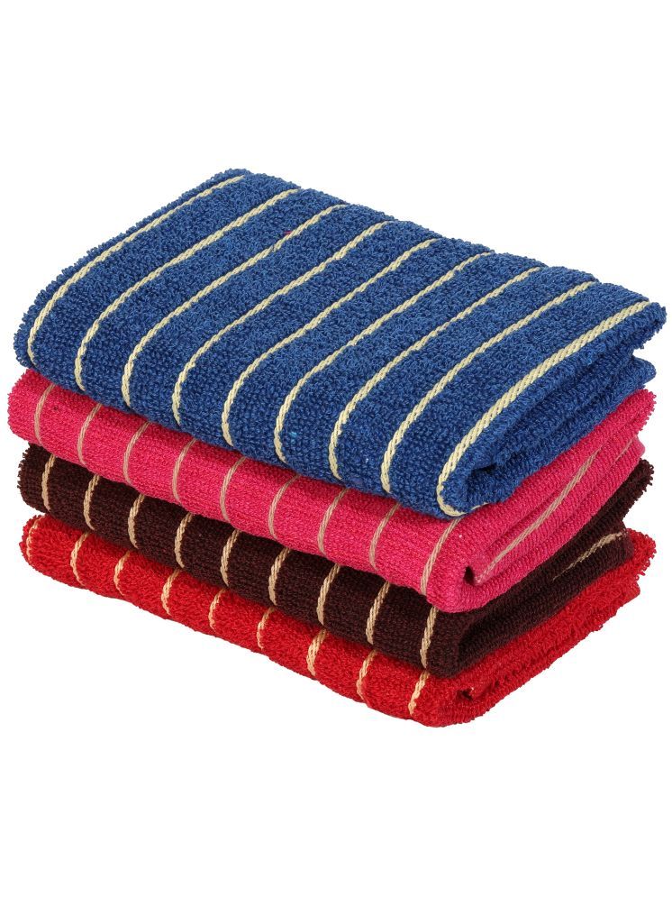     			Satisfyn Cotton Solid Hand Towel 351-400 ( Pack of 4 ) - Multicolor