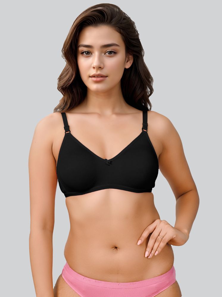     			lux venus Black Cotton Non Padded Women's Everyday Bra ( Pack of 1 )