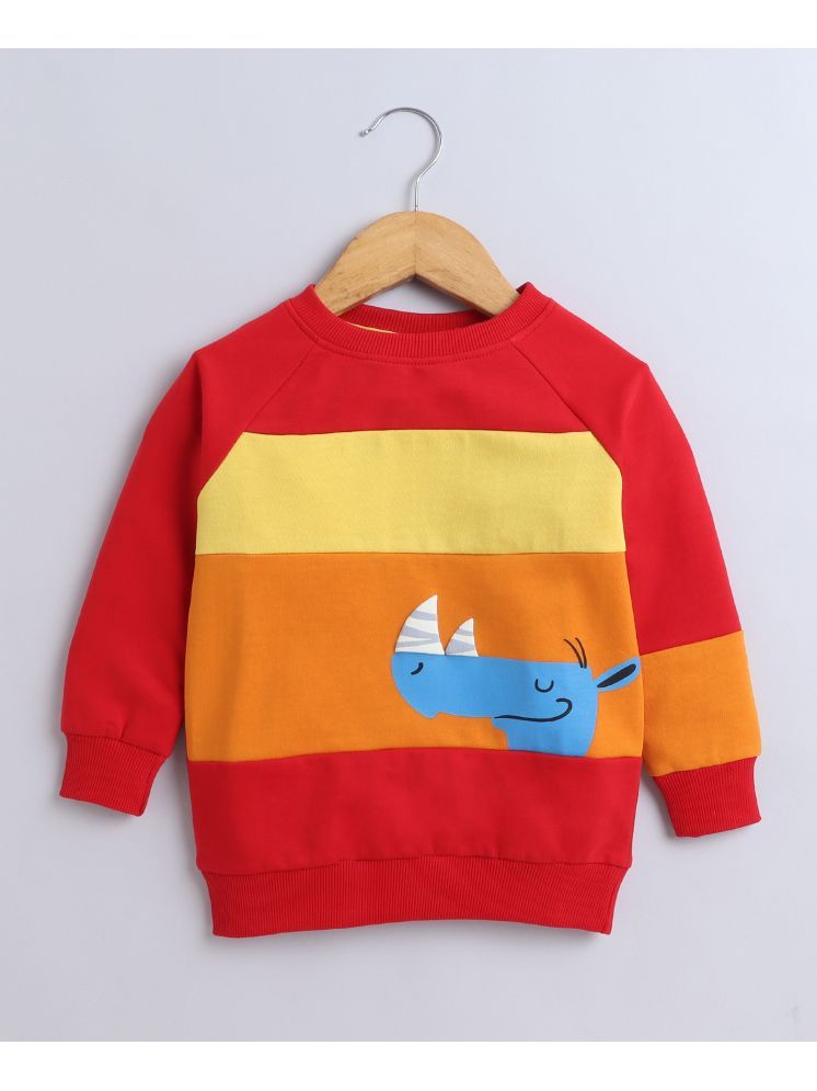     			BUMZEE Red Boys Full Sleeves Cotton Sweatshirt Age - 6-12 Months