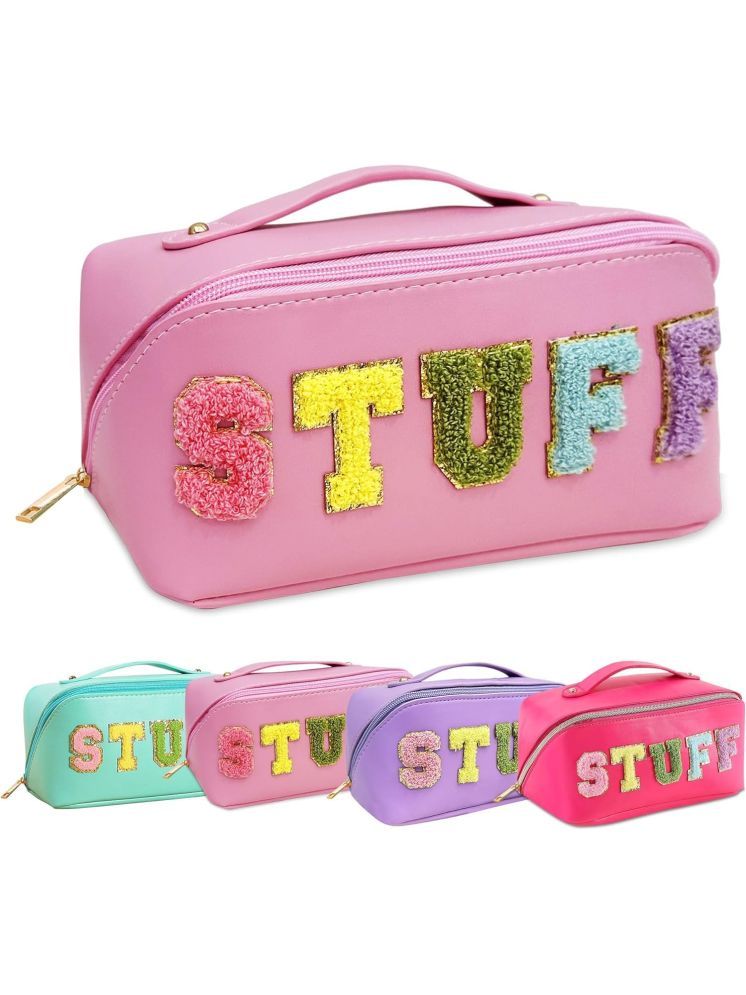     			House Of Quirk Pink Travel Kit Bag ( 1 Pc )