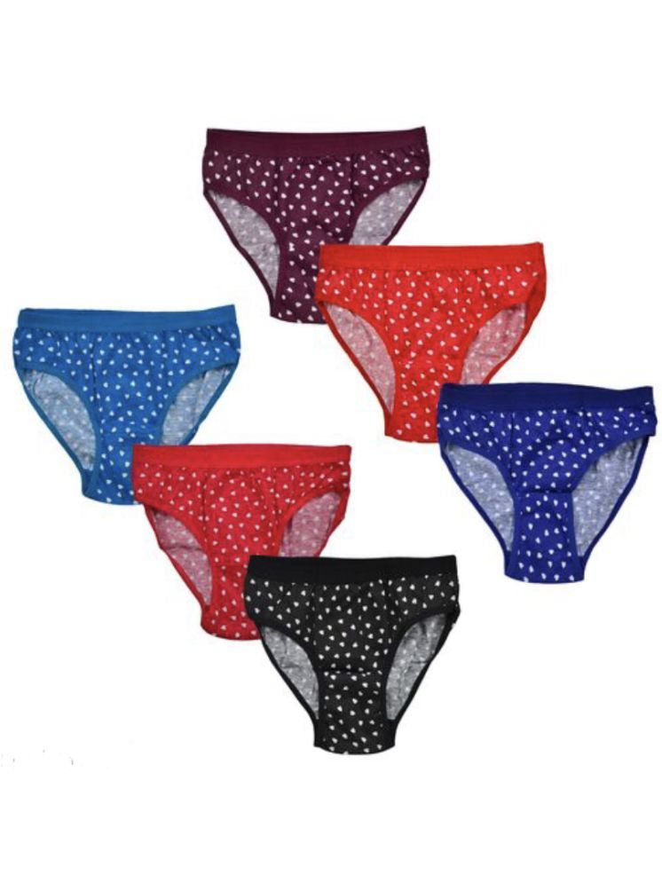     			ICONIC ME Multicolor Cotton Printed Women's Briefs ( Pack of 6 )