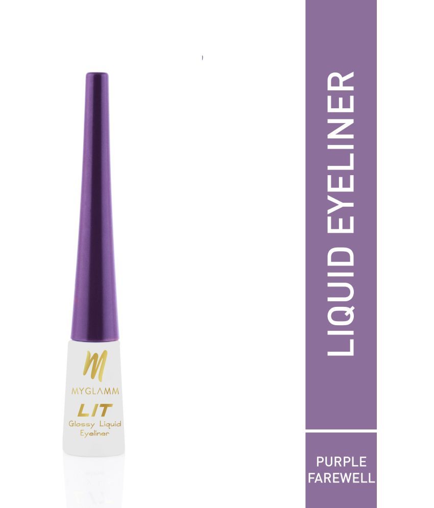     			MYGLAMM - Purple Glossy Eye Liner Liquid ( Pack of 1 )