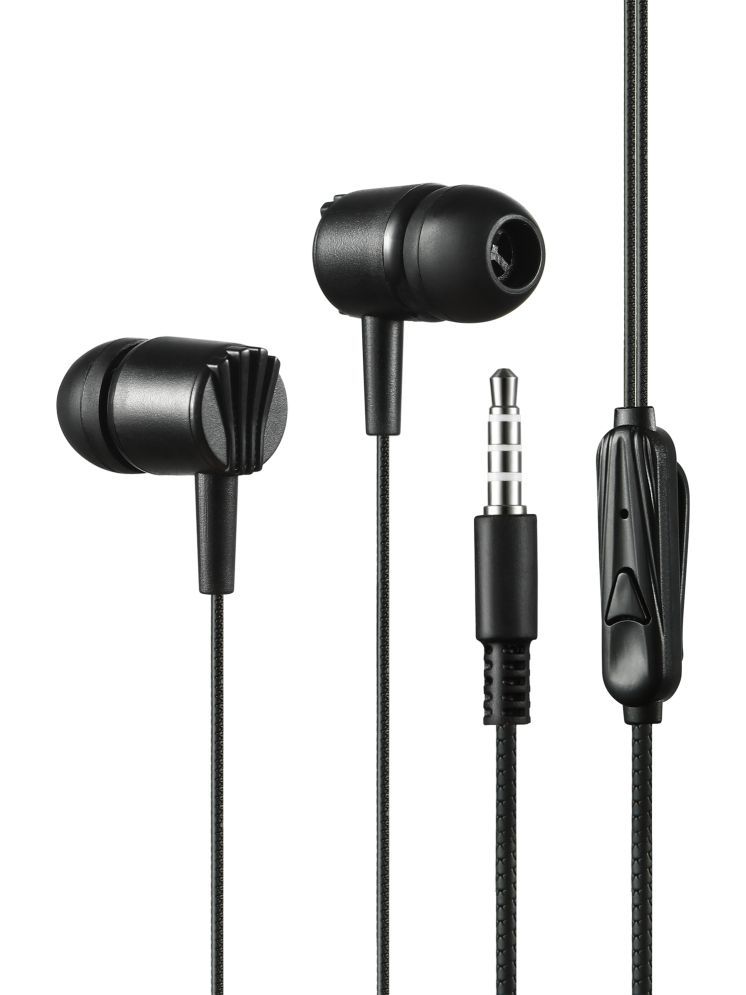     			MZ M105 3.5 mm Wired Earphone In Ear Volume Controller Black