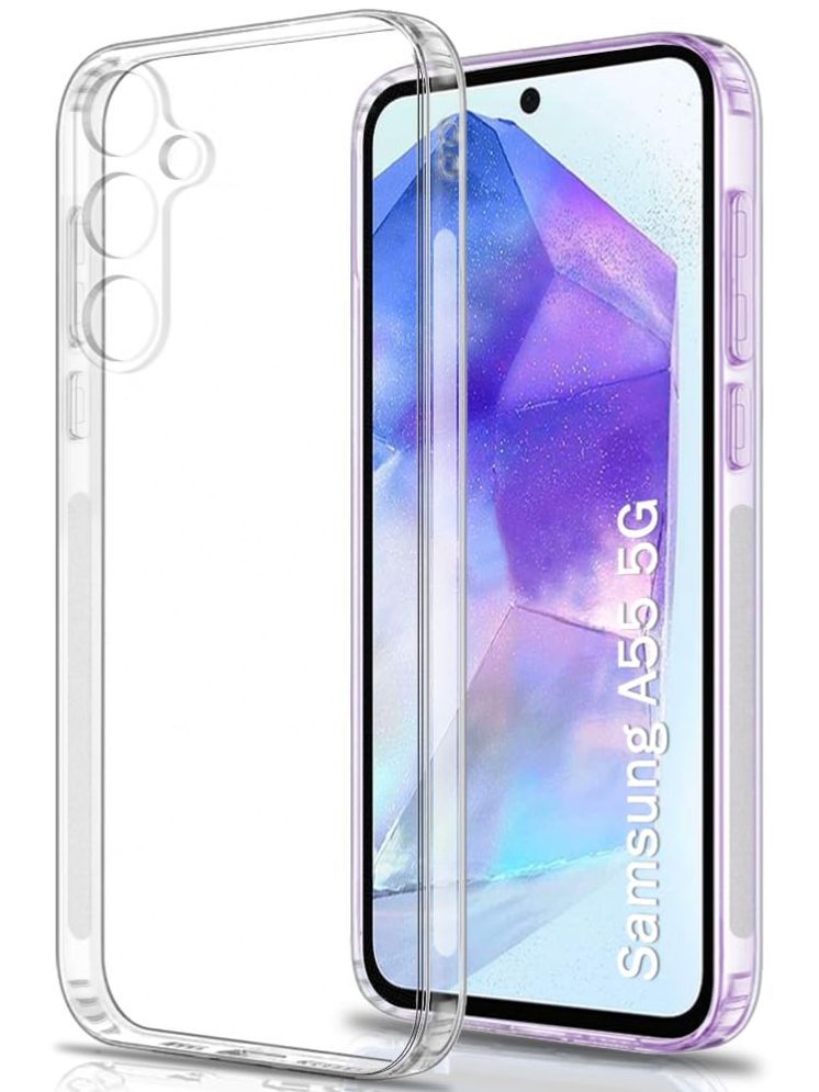     			Megha Star*** Plain Cases Compatible For Silicon Samsung Galaxy A55 5g ( Pack of 1 )