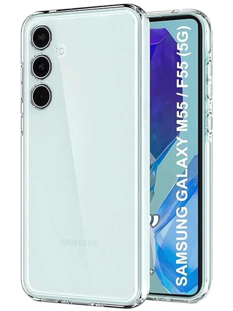     			Megha Star*** Plain Cases Compatible For Silicon Samsung Galaxy M55 5g ( Pack of 1 )