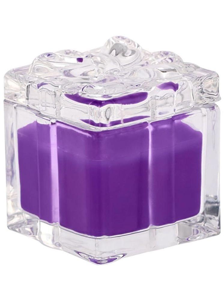     			Parkash Candles Purple Floral Votive Candle 5.715 cm ( Pack of 1 )