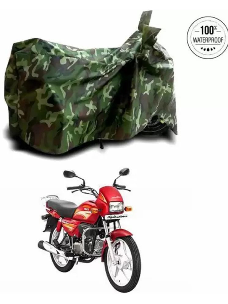     			RONISH Bike Body Cover for Hero Splendor Plus ( Pack of 1 ) , Multicolour