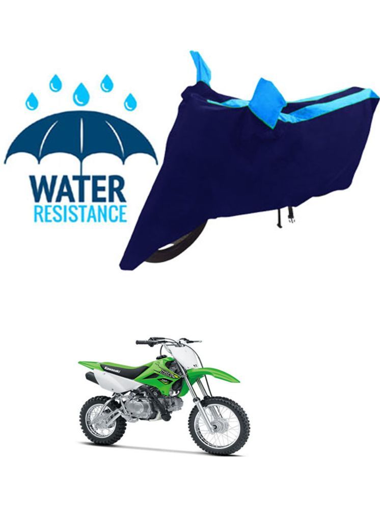     			RONISH Bike Body Cover for Kawasaki KLX 110 ( Pack of 1 ) , Blue