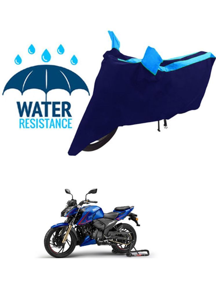     			RONISH Bike Body Cover for TVS Apache RTR 200 4V Carb ( Pack of 1 ) , Blue