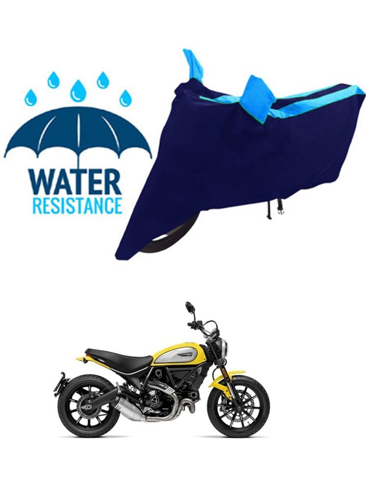     			RONISH Bike Body Cover for Ducati Scrambler Icon ( Pack of 1 ) , Blue