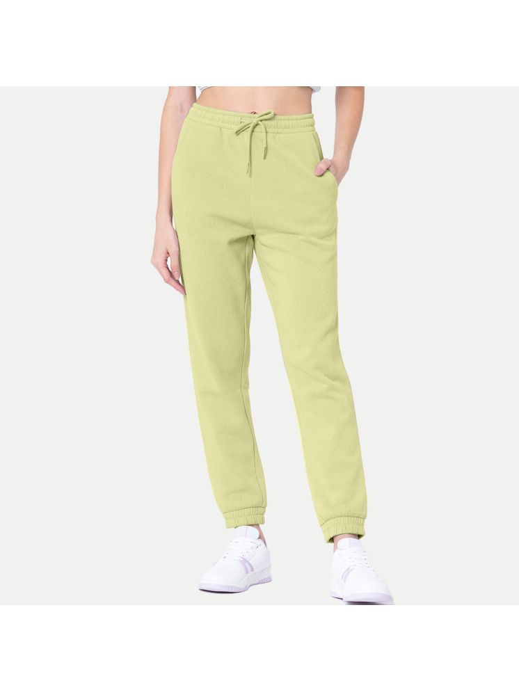     			Radprix Green Cotton Regular Women's Joggers ( Pack of 1 )