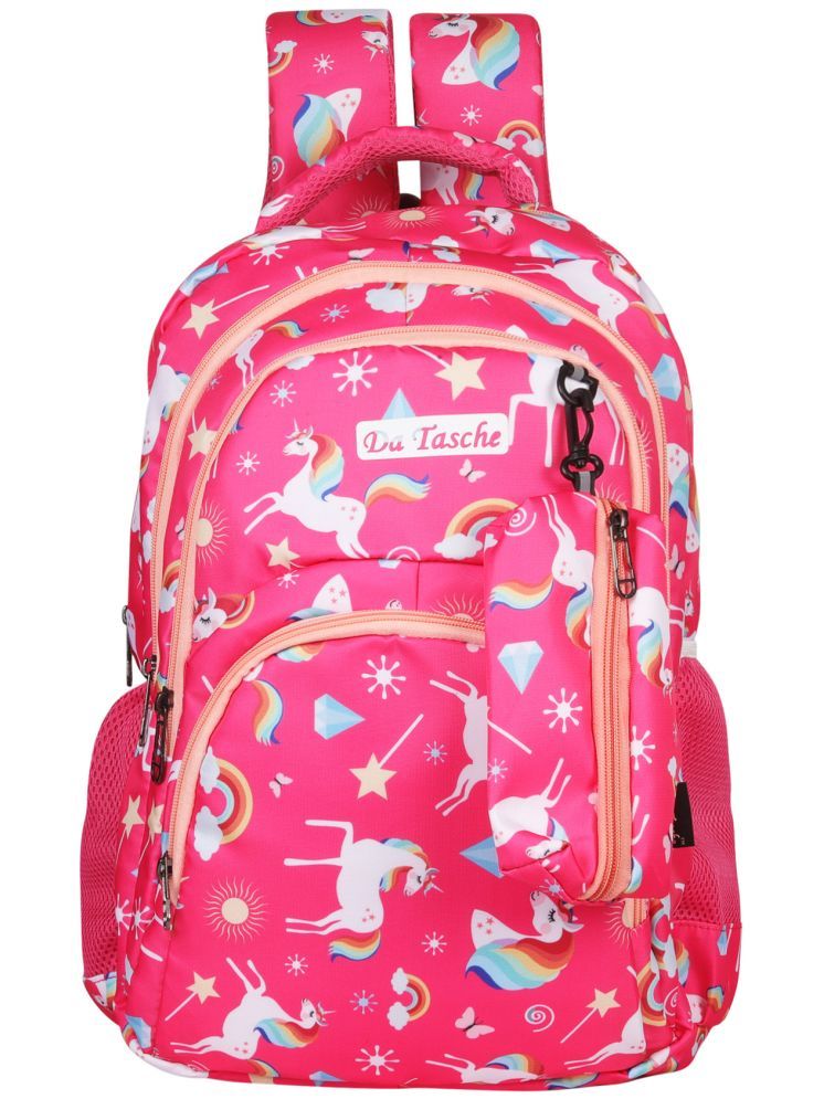     			Da Tasche Pink Polyester Backpack ( 35 Ltrs )