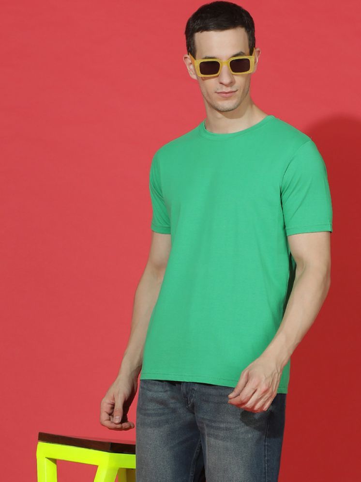     			EPPE Cotton Regular Fit Solid Half Sleeves Men's T-Shirt - Dark Green ( Pack of 1 )