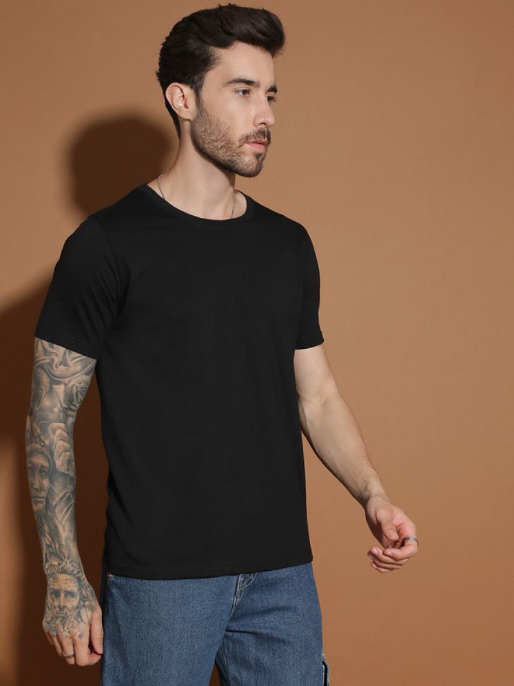     			EPPE Pack of 1 Cotton Regular Fit Men's T-Shirt ( Black )