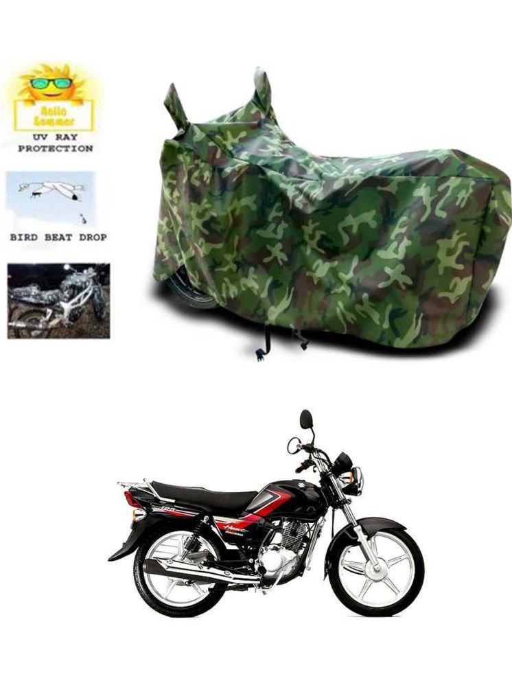     			RONISH Bike Body Cover for Suzuki Heat ( Pack of 1 ) , Multicolour