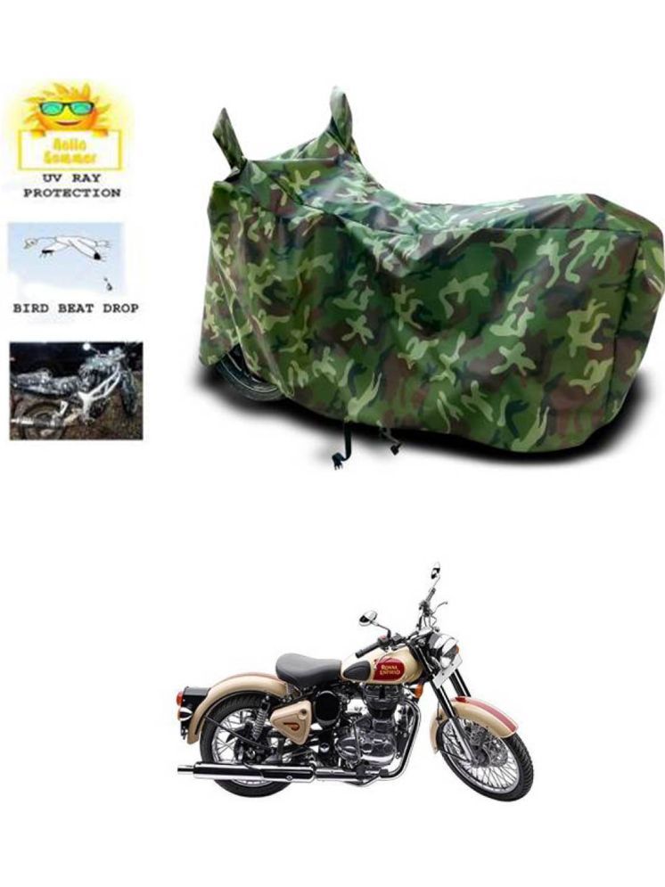     			RONISH Bike Body Cover for Royal Enfield Bullet 500 ( Pack of 1 ) , Multicolour