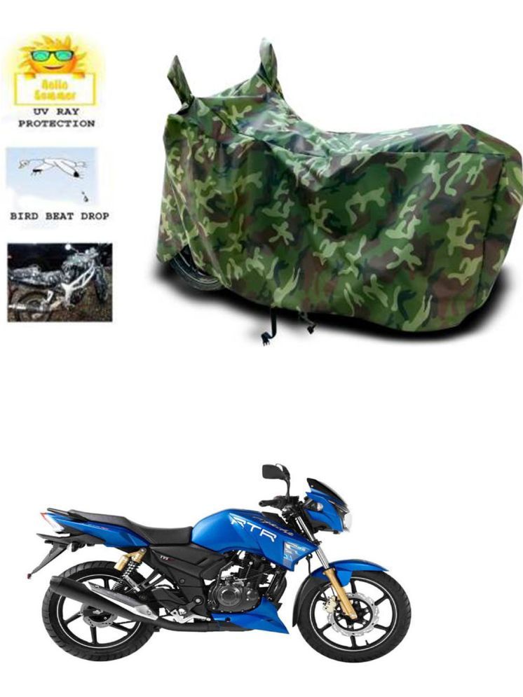     			RONISH Bike Body Cover for TVS Apache RTR 180 ( Pack of 1 ) , Multicolour