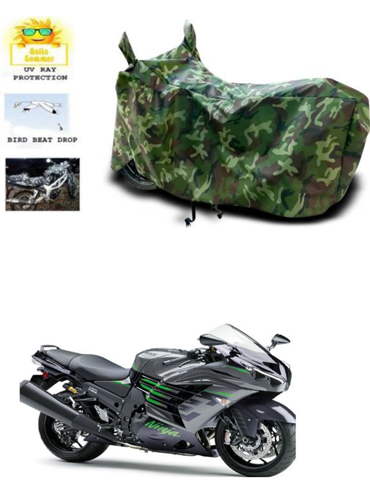     			RONISH Bike Body Cover for Kawasaki Ninja ZX-14R ( Pack of 1 ) , Multicolour