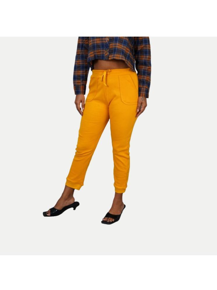     			Radprix Yellow Cotton Slim Women's Casual Pants ( Pack of 1 )